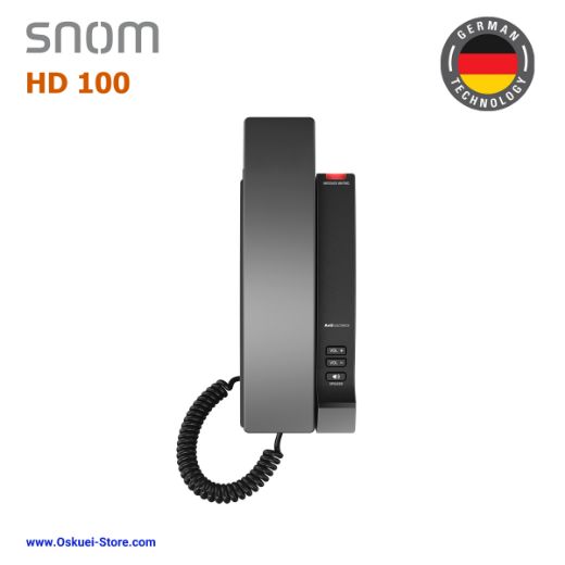 Snom HD100 VoIP SIP Hospitality Hotel Black Front