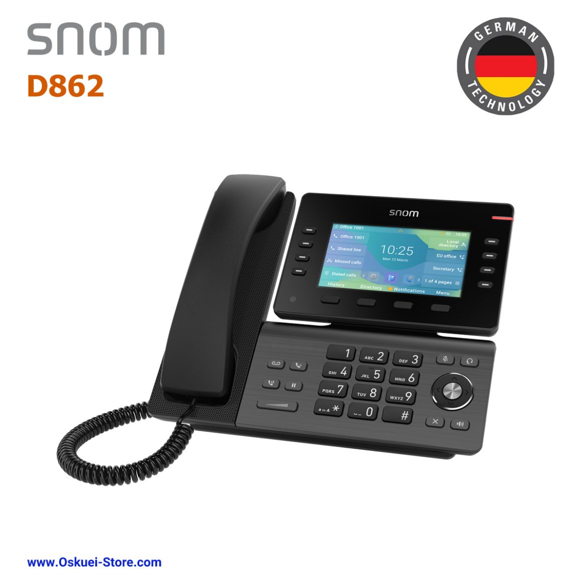 Snom D862 SIP phone Right