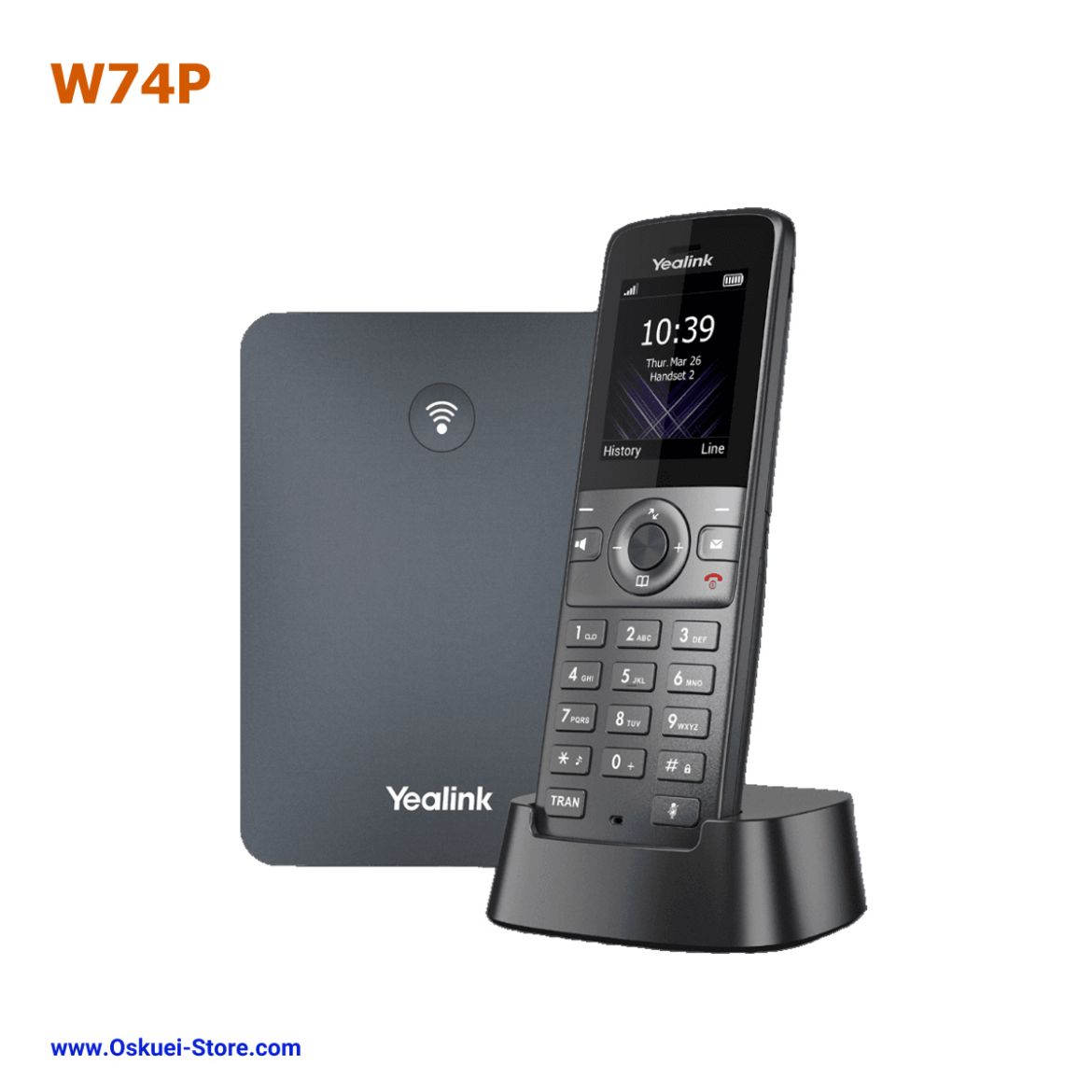 Yealink W74P DECT Phone Black Front