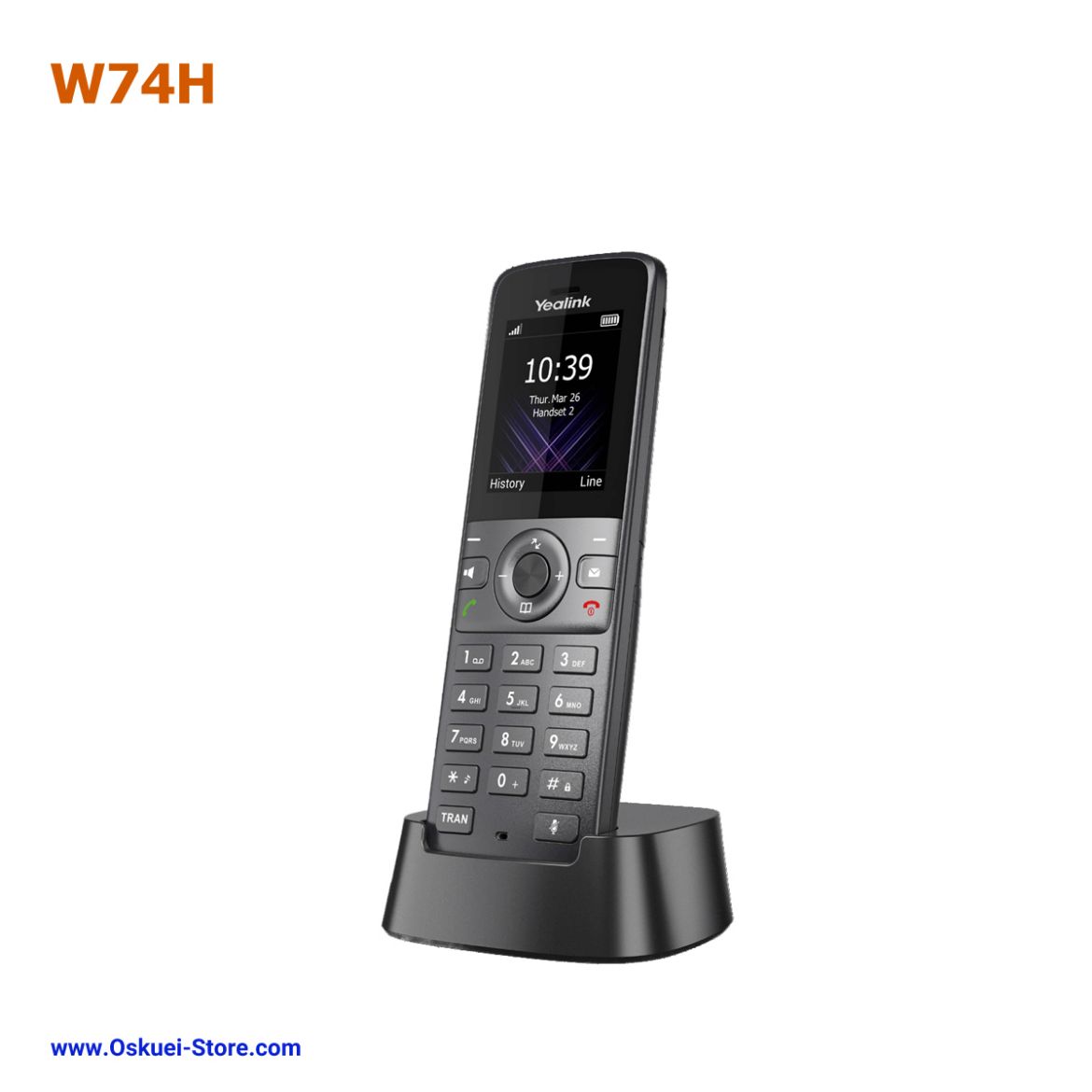 Yealink W74H VoIP SIP Cordless Telephone Black