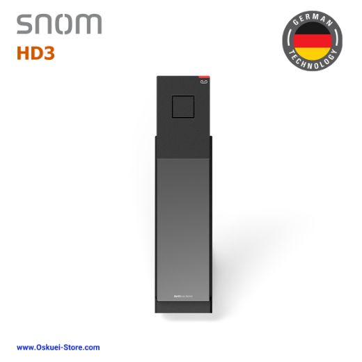 Snom HD3 VoIP SIP Hospitality Hotel Black Front