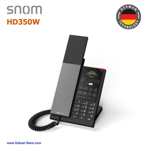 Snom HD350W VoIP SIP Hospitality Hotel Black Left