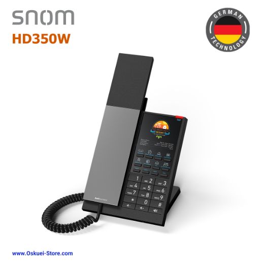 Snom HD350W VoIP SIP Hospitality Hotel Black Left