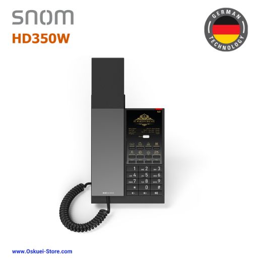 Snom HD350W VoIP SIP Hospitality Hotel Black Top