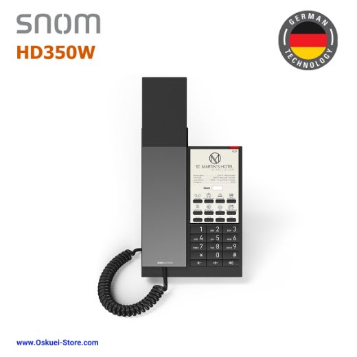 Snom HD350W VoIP SIP Hospitality Hotel Black Top