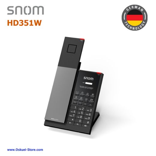 Snom HD1 VoIP SIP Hospitality Hotel Black Left