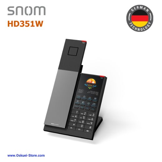 Snom HD1 VoIP SIP Hospitality Hotel Black Left