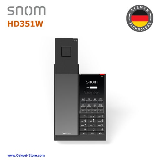 Snom HD1 VoIP SIP Hospitality Hotel Black Top