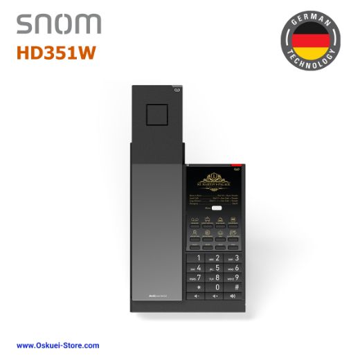 Snom HD1 VoIP SIP Hospitality Hotel Black Top