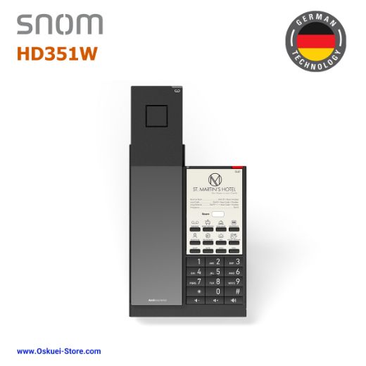 Snom HD1 VoIP SIP Hospitality Hotel Black Top