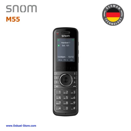 Snom M55 VoIP SIP Hospitality Hotel Black Front