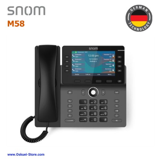 Snom M58 VoIP SIP Hospitality Hotel Black Top