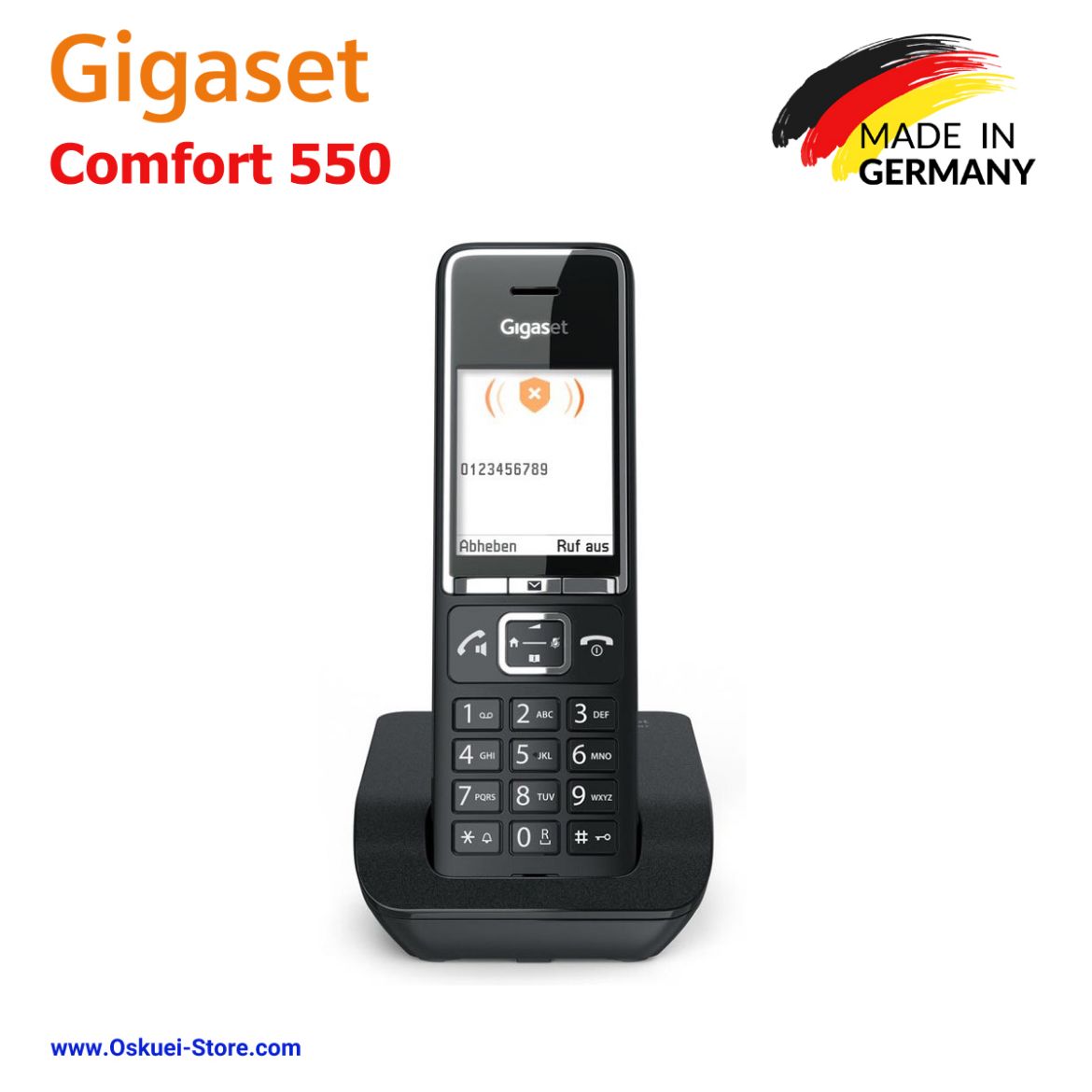 Gigaset COMFORT 550 Cordless Telephone Black