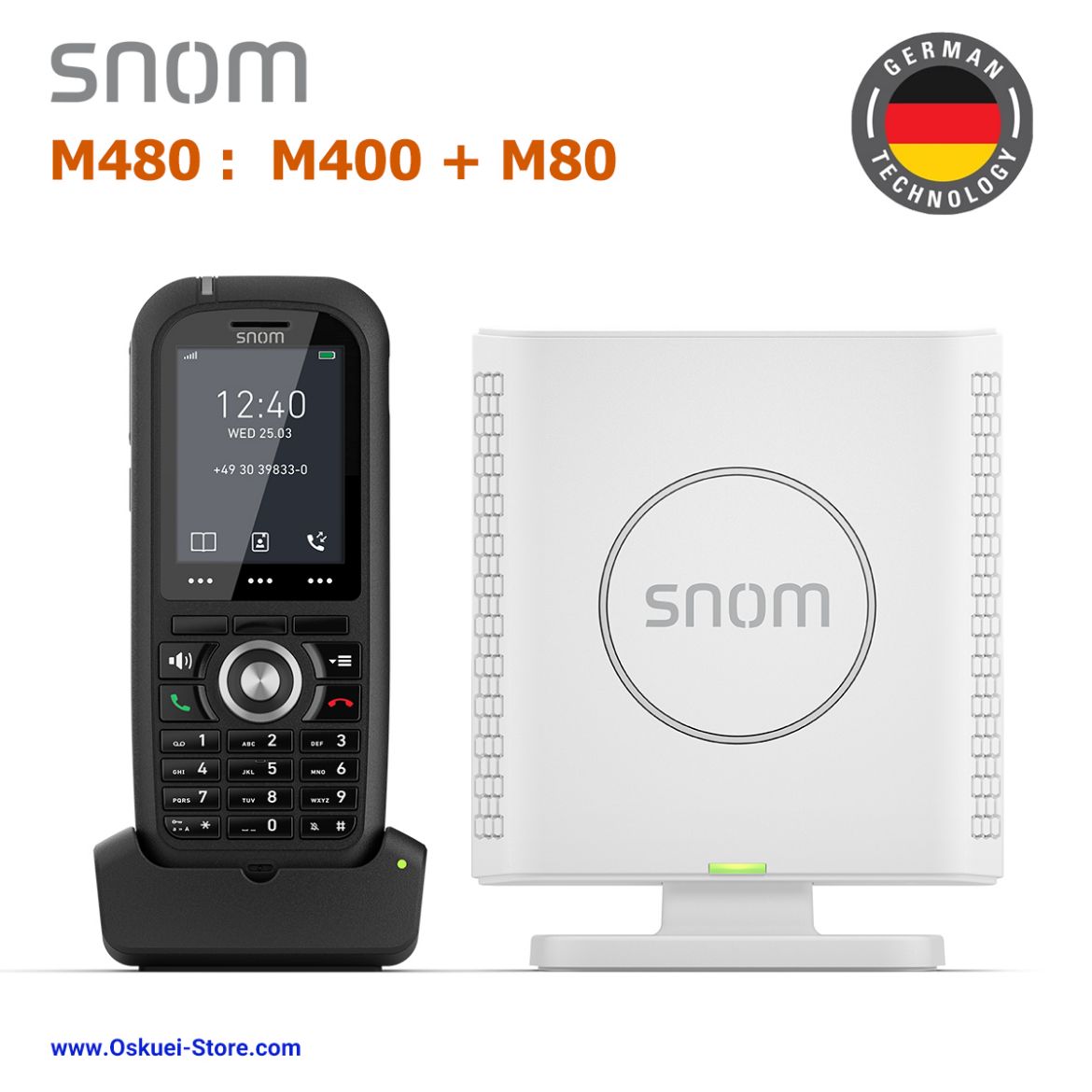 Snom M480 DECT IP Phone 