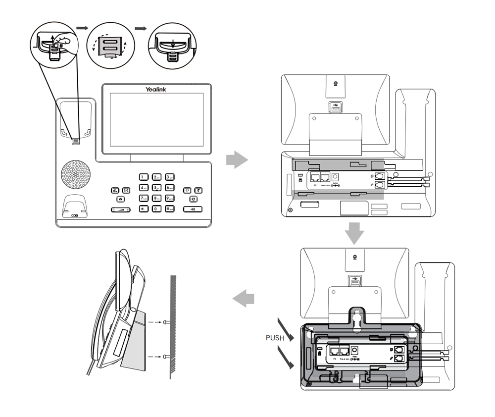 SIP-T58W-PRO-Wall Mount