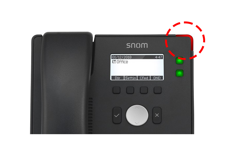 snom D120 - نشانگر زنگ تلفن ویپ اسنوم
